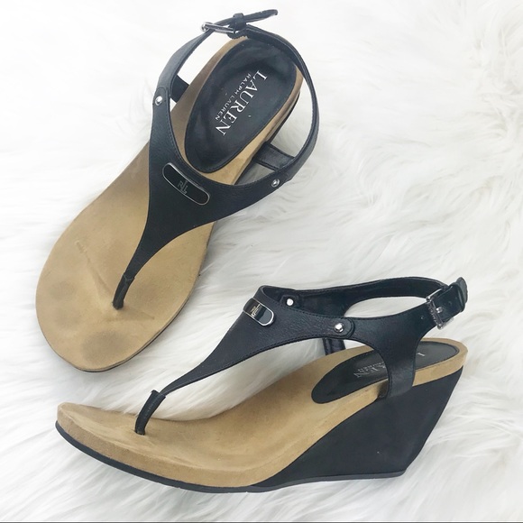 ralph lauren nikki wedge sandals